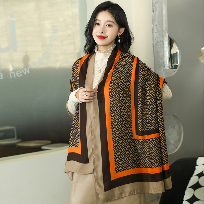 Écharpe grande taille en coton et chanvre pour femme, résistante au froid, polyvalente, chaude, mode édition coréenne, cicatrice de mode, automne et hiver