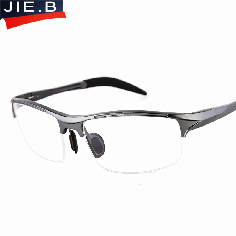 Lunettes à monture en aluminium et magnésium pour hommes, lunettes transparentes, lunettes résistantes pour hommes, lunettes pour contrevenants, lunettes rétro, haute qualité