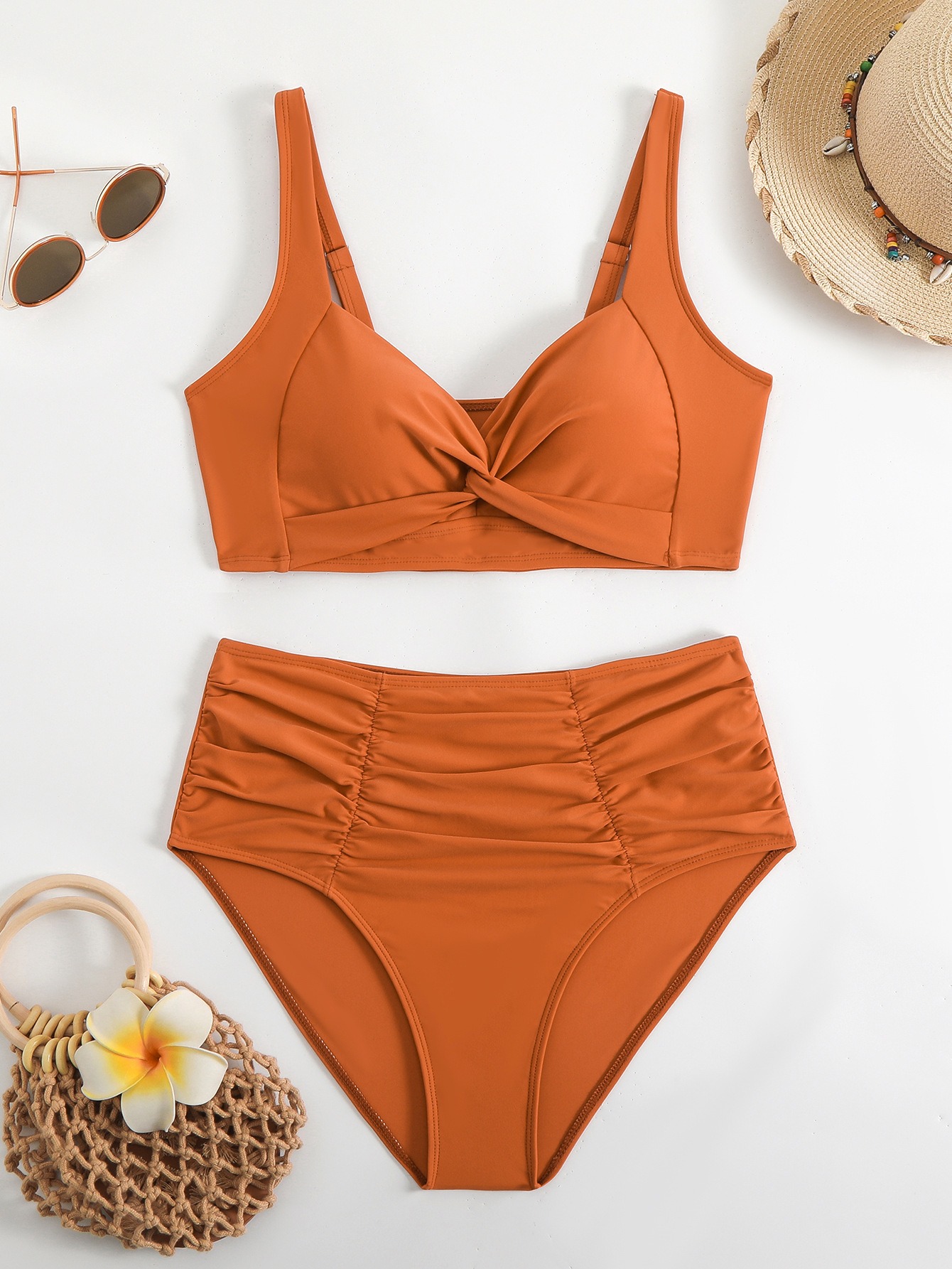 Maillot de bain pour femmes 2025 femmes deux pièces maillot de bain Sexy deux pièces taille haute Bikini maillot de bain envshenльники жіно ::й 2