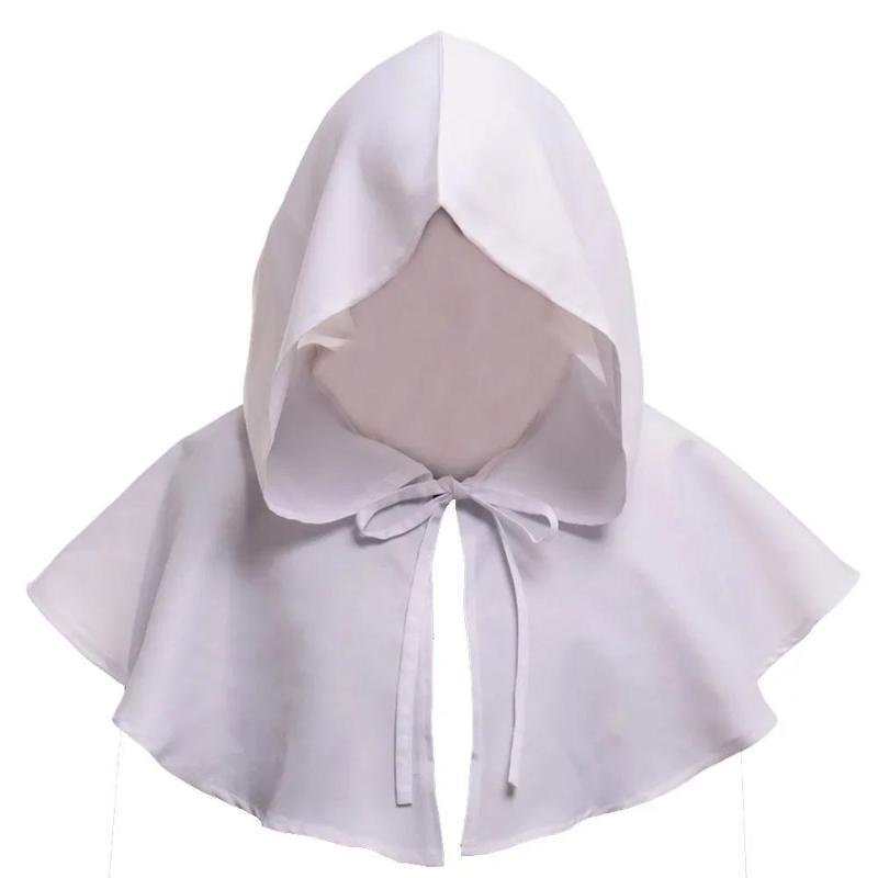 Costume médiéval unisexe pour hommes et femmes, chapeau de Cape Renaissance, Costume de Cosplay de sorcière d'halloween, Cape à capuche, chapeaux pour femmes