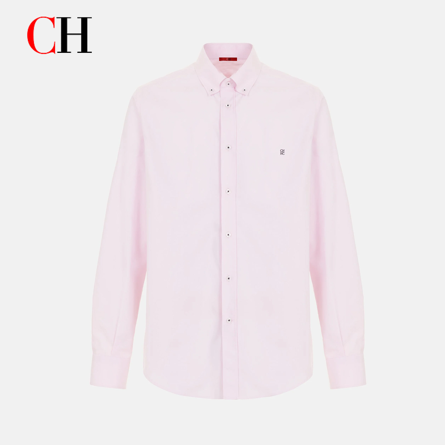 Chemise décontractée à manches longues pour homme avec broderie discrète à revers, idéale pour les sorties et le style urbain