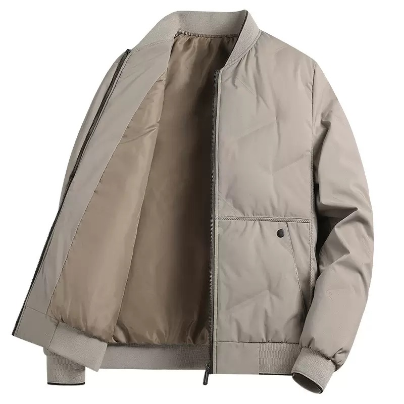 Veste rembourrée en coton pour homme, couleur unie, coupe-vent, épaisse, chaude, décontractée, ample, sport, grande taille, mode automne et hiver