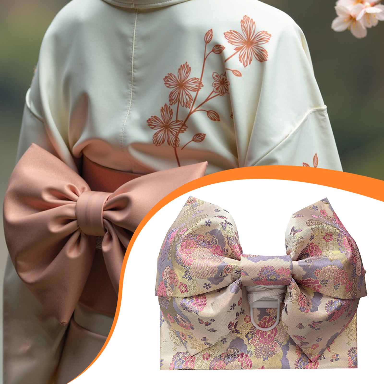 Ceinture Obi japonaise pour femme élégante, accessoires vestimentaires, ceinture large pour robe, cosplay, performance scénique