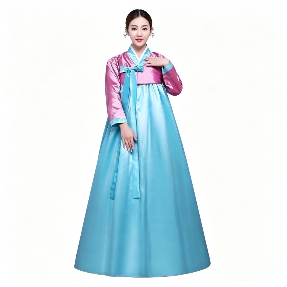 Hanbok traditionnel pour femmes, costume coréen, tenue de cérémonie de la cour, robe de danse pour le Nouvel An, les mariages et les fêtes.