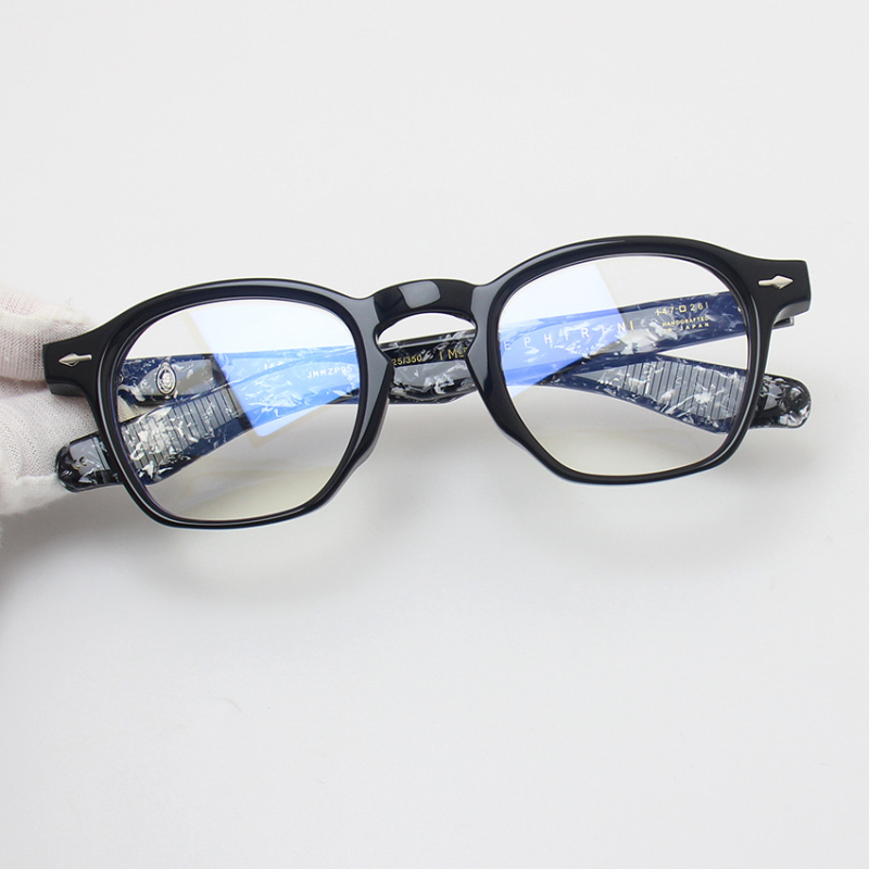 Lunettes carrées rétro faites à la main pour hommes et femmes, Design de marque, monture épaisse, tendance, en acétate de qualité supérieure, Vintage