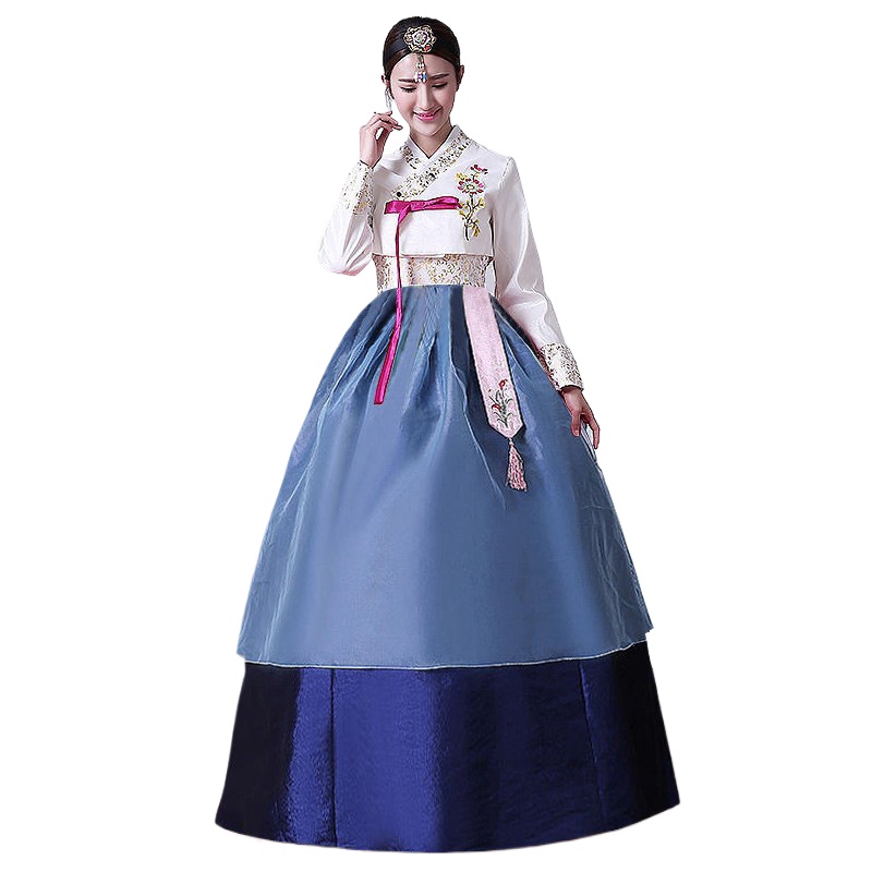 Hanbok coréen pour femme, robe traditionnelle coréenne, costume de danse scénique ancien, tenue de mariage coréenne, vêtements de danse nationale