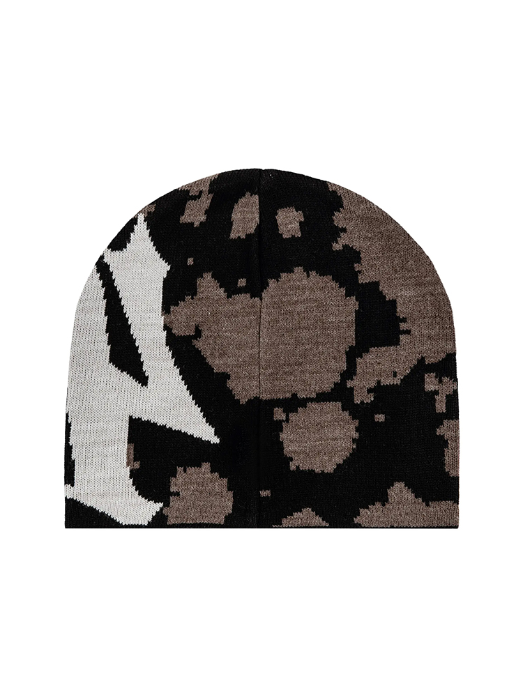Femmes Beanie Pussycat Luv Jacquard coréen hiver chaud tricot Vintage Y2k chapeaux Streetwear laine mode esthétique unisexe accessoires