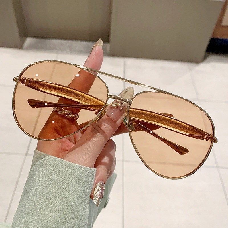 Lunettes de soleil ovales surdimensionnées pour femmes, tendance, Vintage, luxe, mode, Lentes Femme