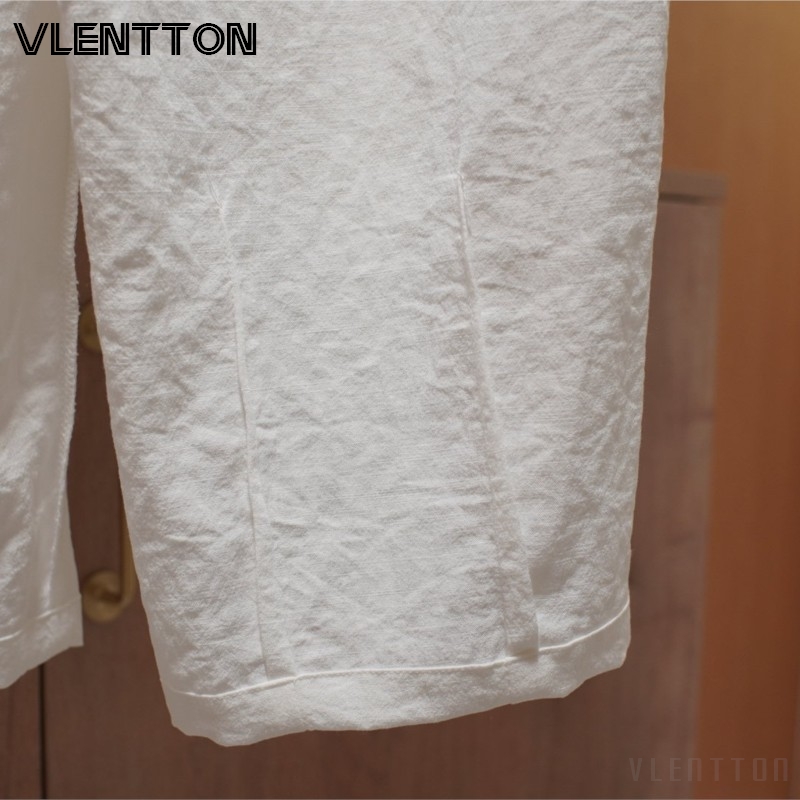 Pantalon rayé élégant pour femme, taille haute, coupe droite, pour le bureau, pantalon de travail fin