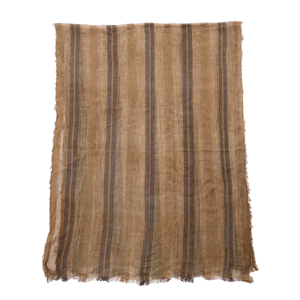 Automne hiver hommes écharpe coton lin rayé foulards chaud foulard Pashmina décontracté mâle accessoires Bufandas châles