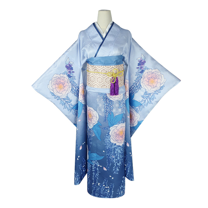 Anime mon mariage heureux Saimori Miyo Cosplay Costume japonais Kimono rose bleu robe tenue femme Kawaii Halloween Costume