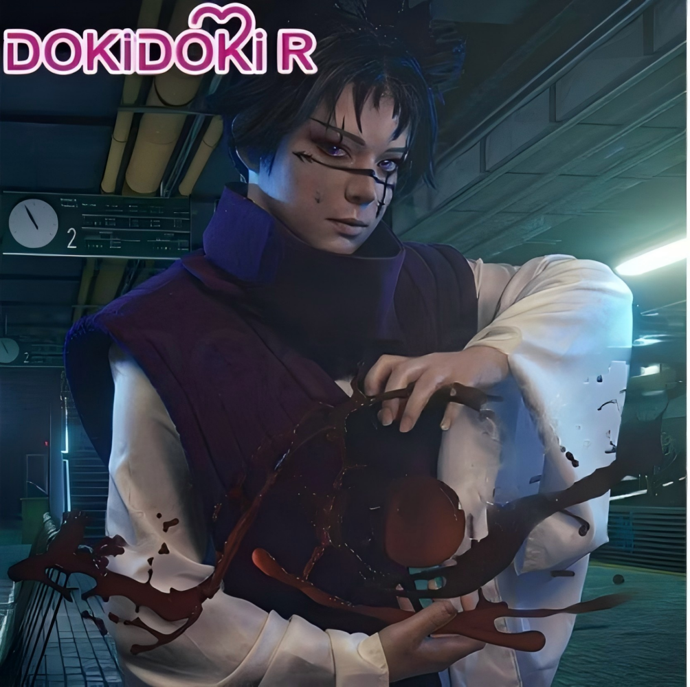 Costume de Cosplay Anime Choso avec gilet, cache-cou, ceinture, pantalon élastique blanc, tenues kimono Choso pour Halloween, fête, Comic Con