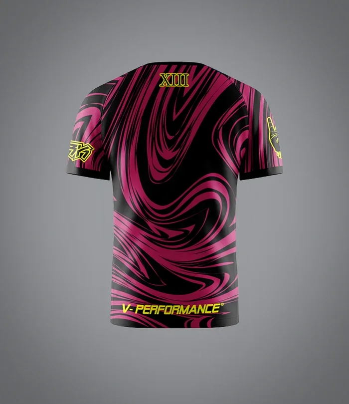 T-shirt à manches courtes et col rond pour homme VRUNK, ample, respirant, anti-humidité, avec impression 3D élégante