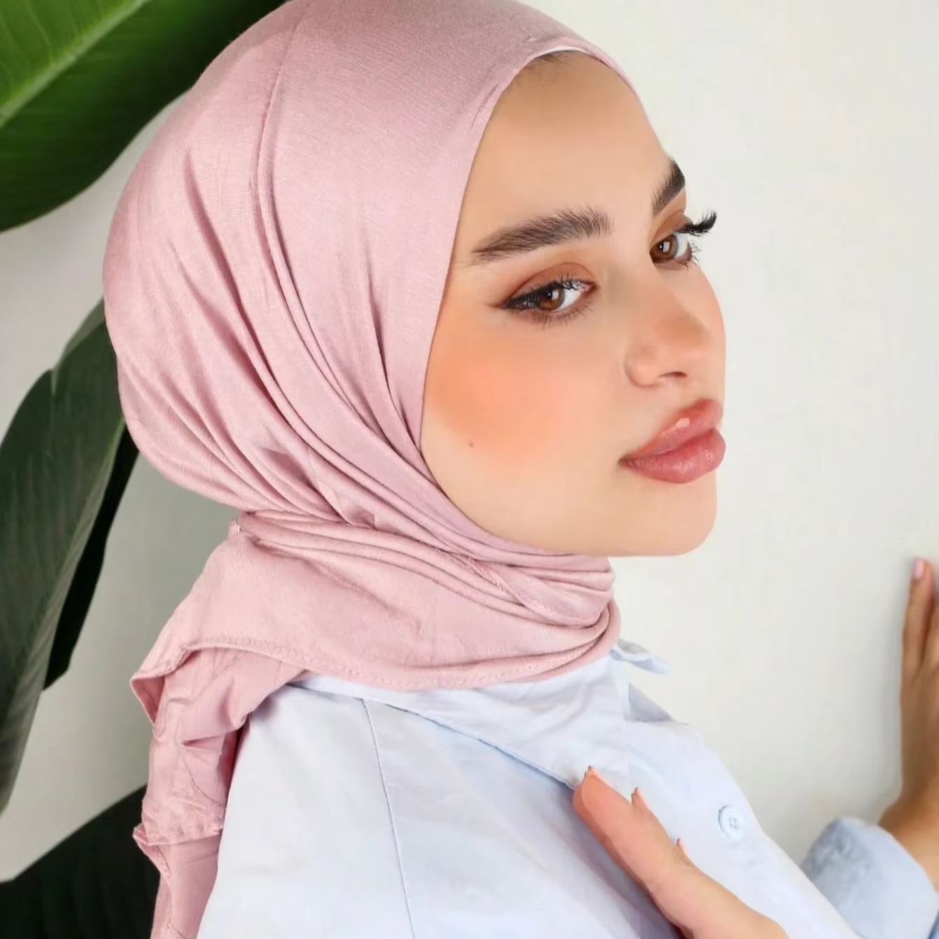 Nouveau Hijab Triangle Instantané à Boutons pour Femme, Bonnets Hijab Musulmans, Sous-bonnet à Enroulement Rapide, Turban, Bandana, Bandeau