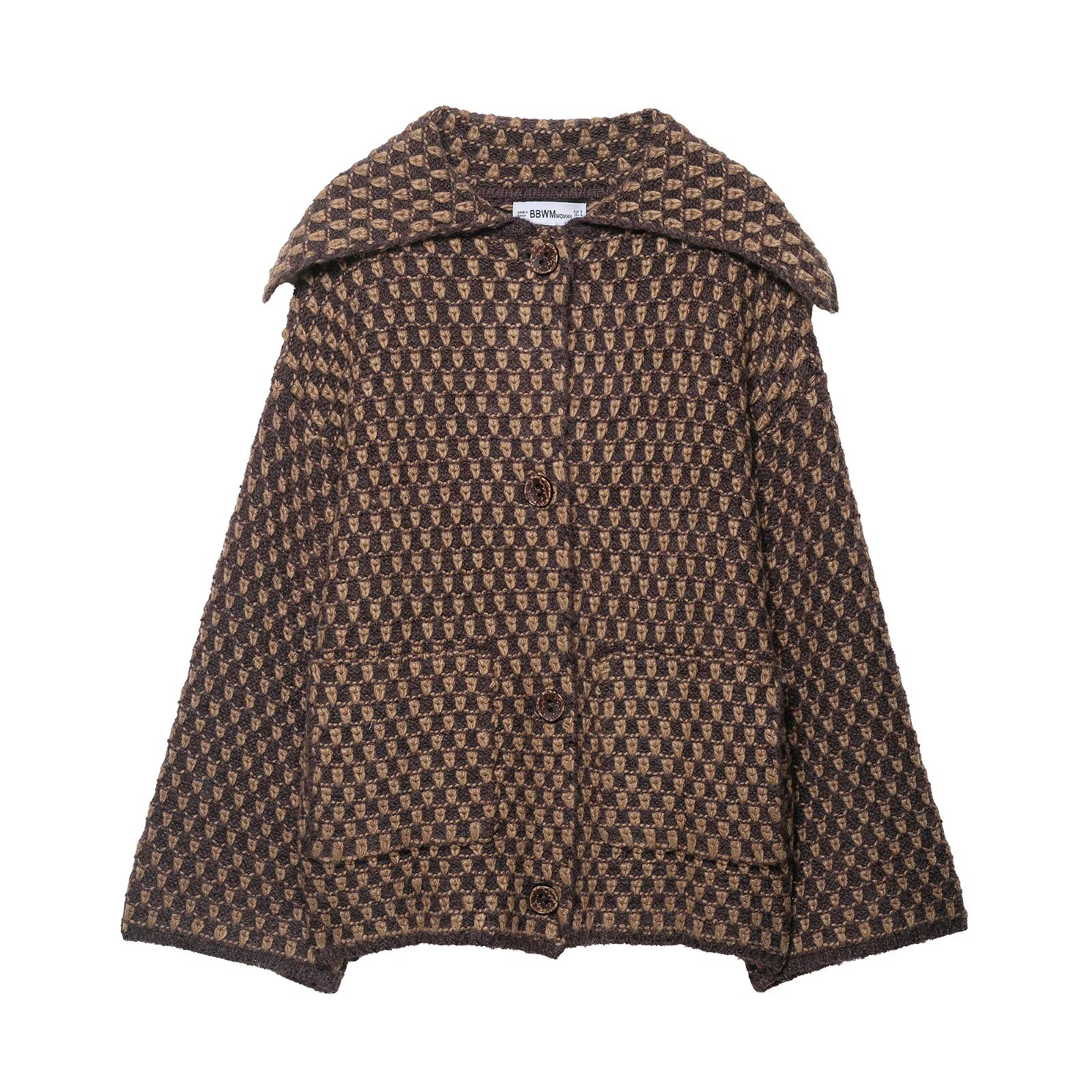 Cardigan tricoté décontracté de style coréen pour femme, veste de tempérament, ample et amincissante, nouvelle collection automne et hiver 2025