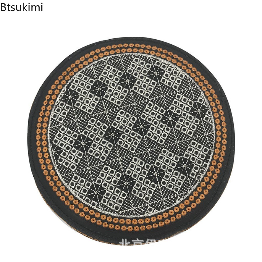 Casquettes musulmanes de Style ethnique pour hommes, chapeaux de mode du moyen-orient, Turban brodé de turquie saoudienne, vêtements islamiques, chapeaux de prière Hijab pour hommes