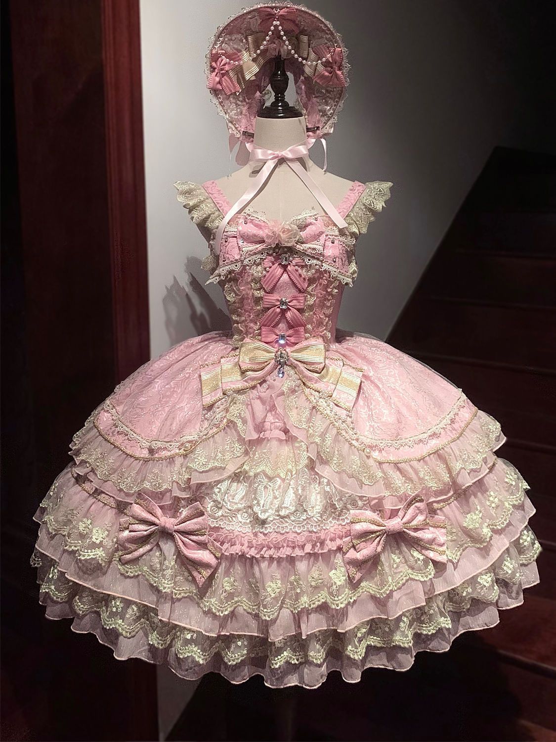 Style occidental doux frais gâteau robe nœud à lacets robe de bal décontracté femmes Mujer japonais Patchwork maille épices filles nouveaux robes