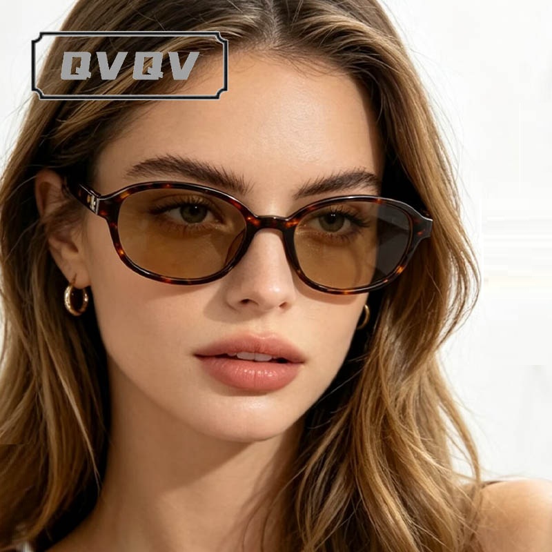 Nouvelles Lunettes de Soleil de Luxe Rouge Vin 2026 pour Femme, Monture Fine Ovale, Idéales pour les Voyages en Extérieur, Lunettes de Plage pour Homme