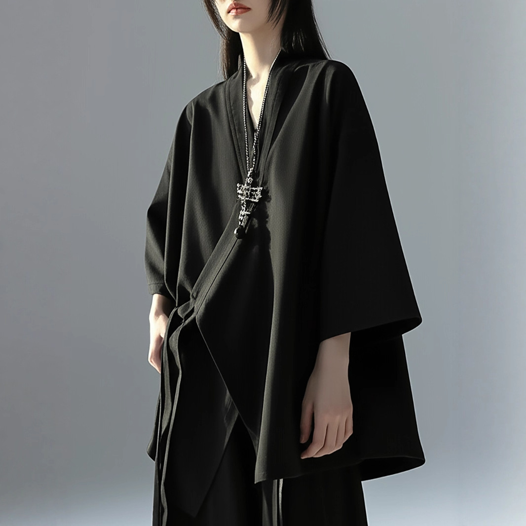 Cardigan Kimono Vintage japonais pour femmes, haut traditionnel, Cosplay, ceinture, mode décontractée, Streetwear, Robe taoïste, chemise Hanfu