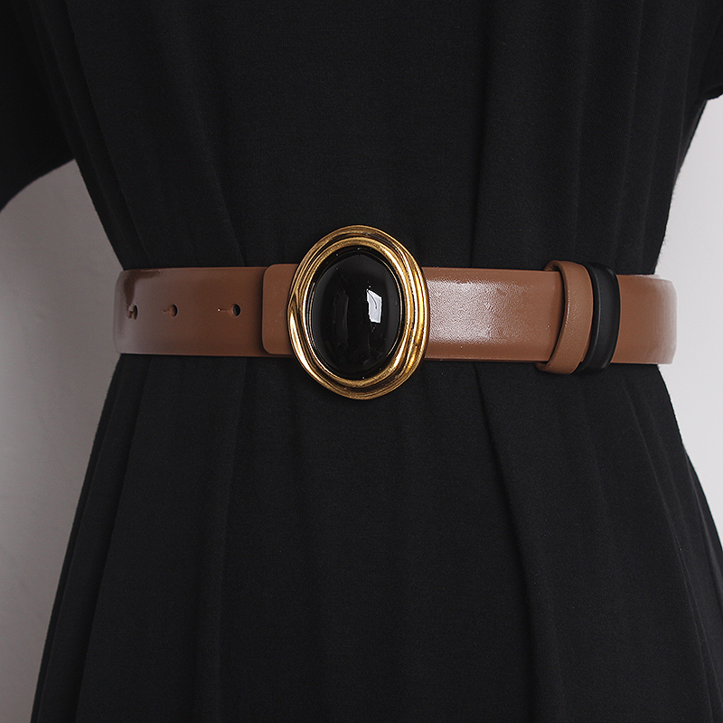 Ceintures de défilé pour femmes en cuir véritable, ceintures de robe, corsets, ceintures décoratives, ceintures étroites TB2529