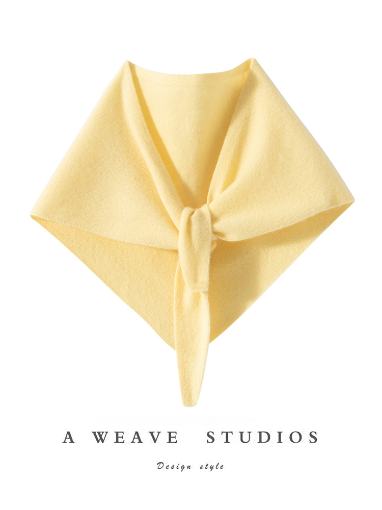 Écharpe de luxe en cachemire 100% pour femmes, écharpe triangulaire, tricot en cachemire, Style Simple, châle de couleur unie, printemps-automne