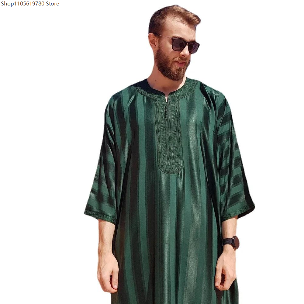 Robes musulmanes, vêtements islamiques, vêtements arabes pour la prière de l'Aïd, Jubba du Moyen-Orient, Thobe pour mariage indien, Kaftan, Ropa, Costumes