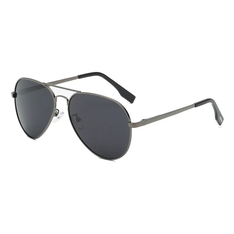 Lunettes de soleil classiques Big Pilot pour hommes, lunettes de soleil d'aviation en métal noir de luxe, lunettes de soleil de mode pour hommes, lunettes de soleil pour la conduite et les vacances, UV400