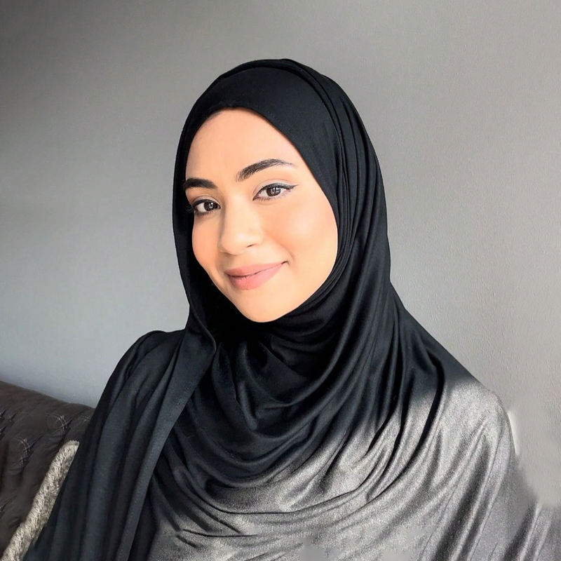 Hijab instantané musulman en jersey de coton modal, hijab de Ramadan pour femmes, écharpe unie douce, châle en jersey de qualité supérieure, facile à porter, foulards pour la tête