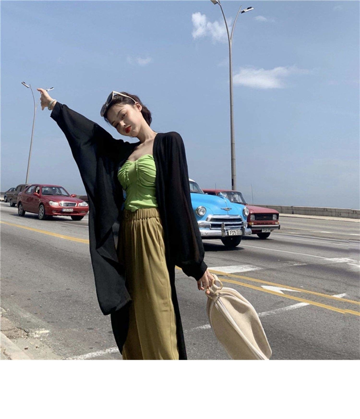 Châle Long en Mousseline de Soie pour Femme, Cardigan Ouvert Devant, Cape de Mariage, Plage