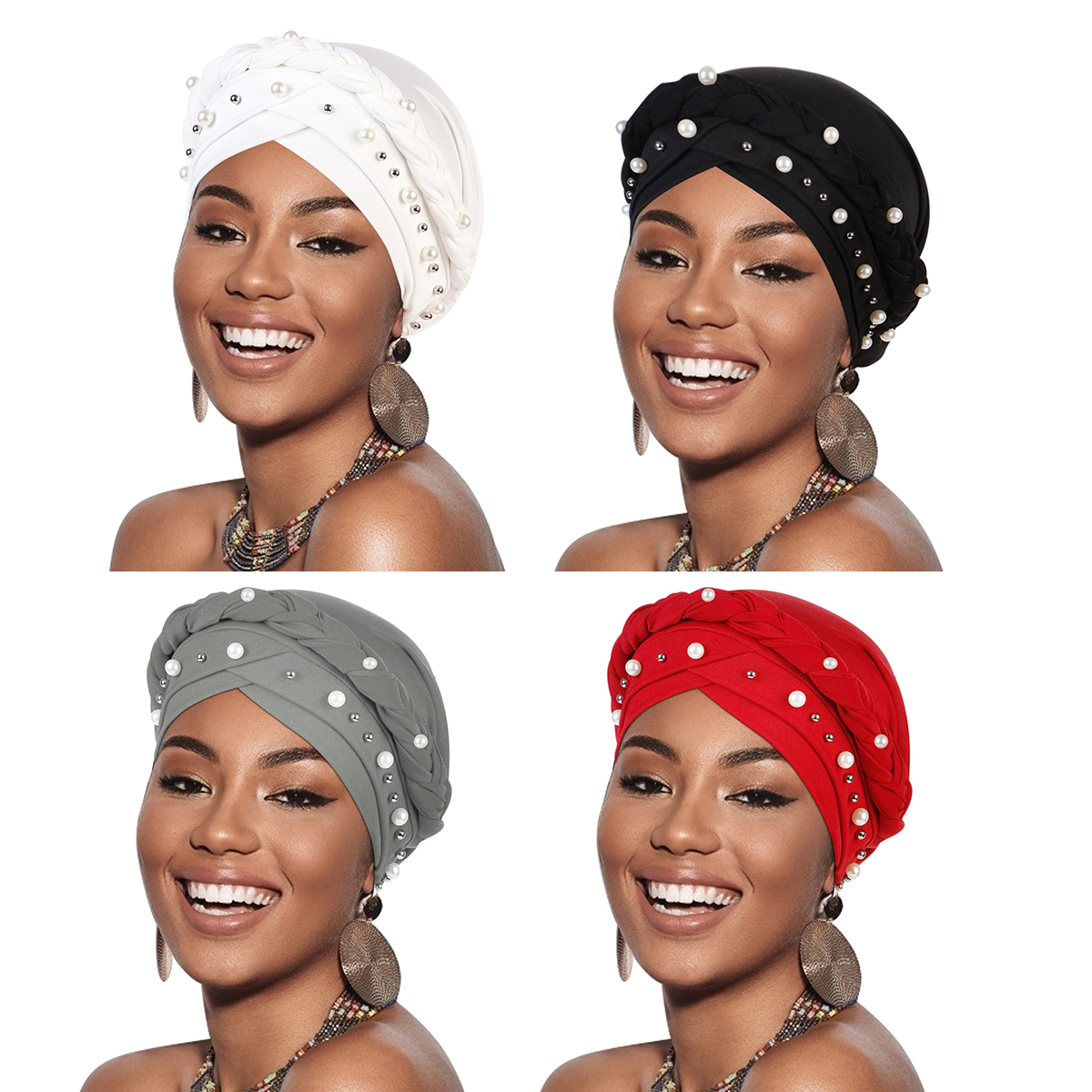 Turban Torsadé Pré-Attaché pour Femme, Hijab Africain, Bonnet, Écharpe, Cancer, Chimio, Sauna, Couvre-chef, Nouvelle Collection 2024