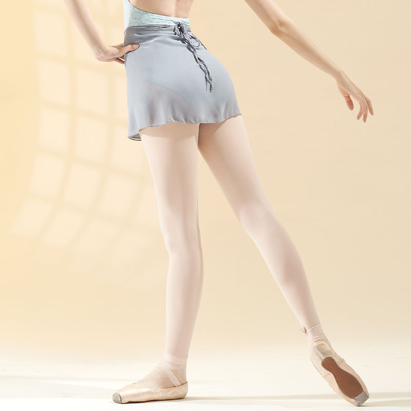Jupes de ballet femme jupe portefeuille de danse courte adulte cravate jupe en mousseline de soie ballerine jupe à lacets robe de ballet Costumes de gymnastique