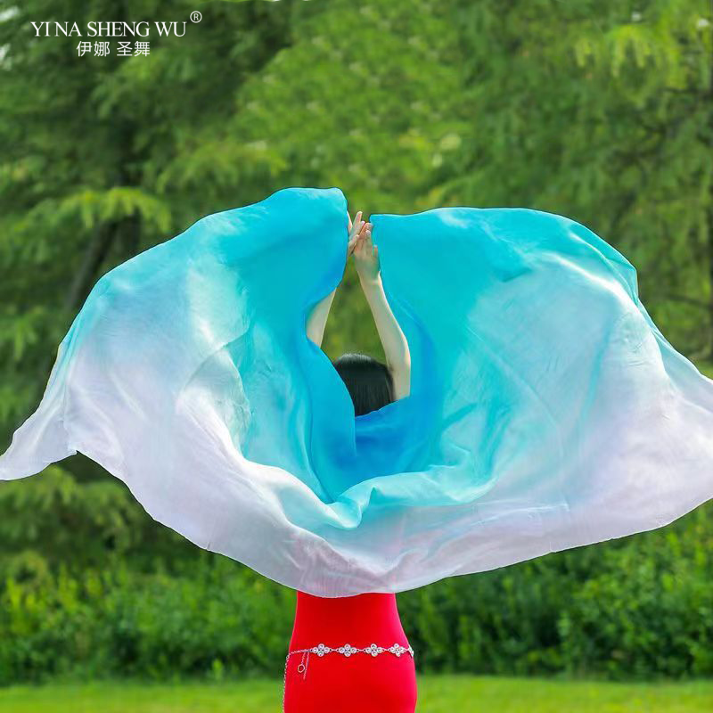 InjDance Performance Solid Document Voile, Châles de danse du ventre, Accessoires de danse du ventre pour femmes et enfants, 1PC, 100%