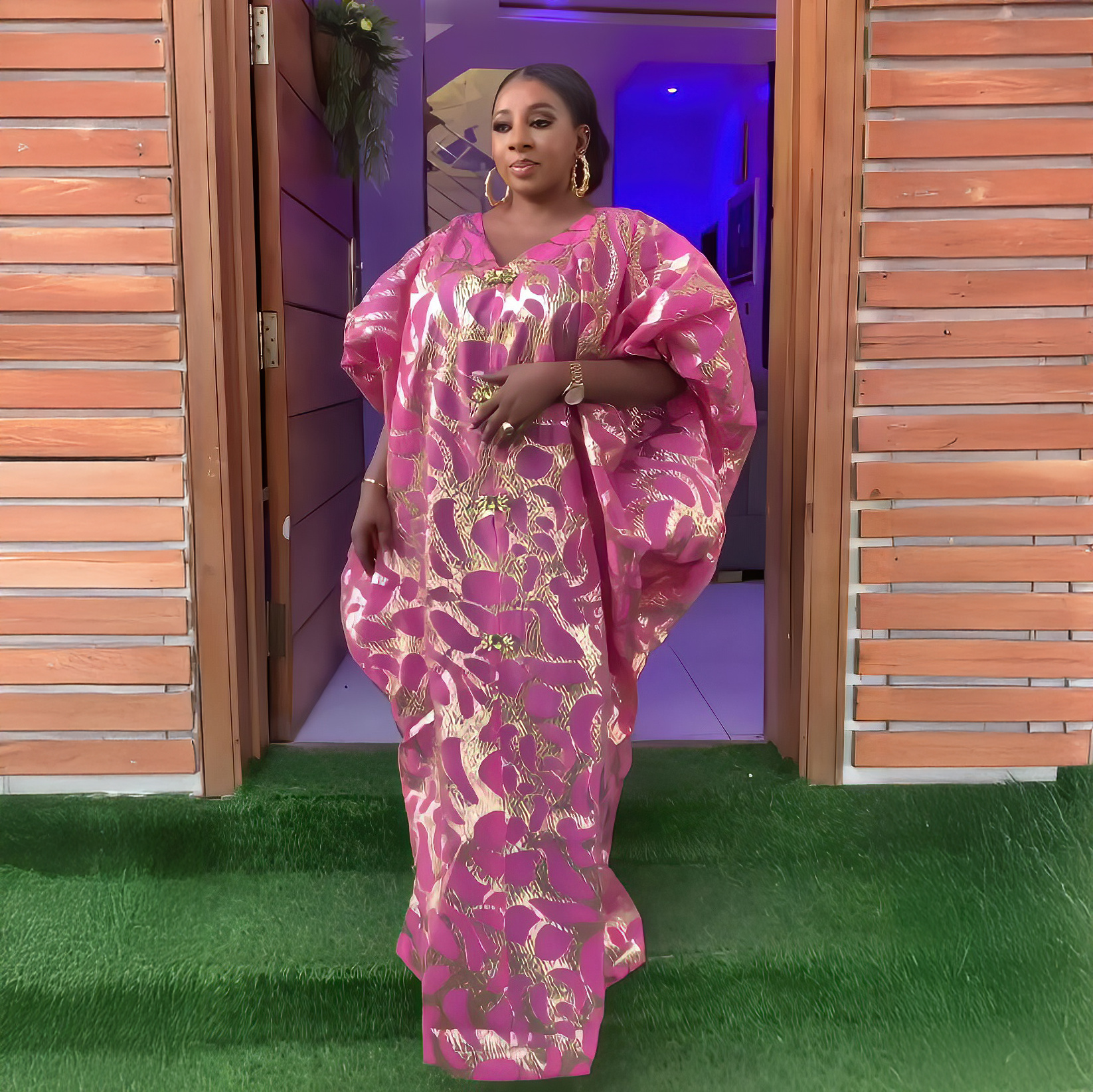 Robes turques tendance pour femmes, tissu jacquard de luxe, vêtements africains, robes africaines amples pour femmes