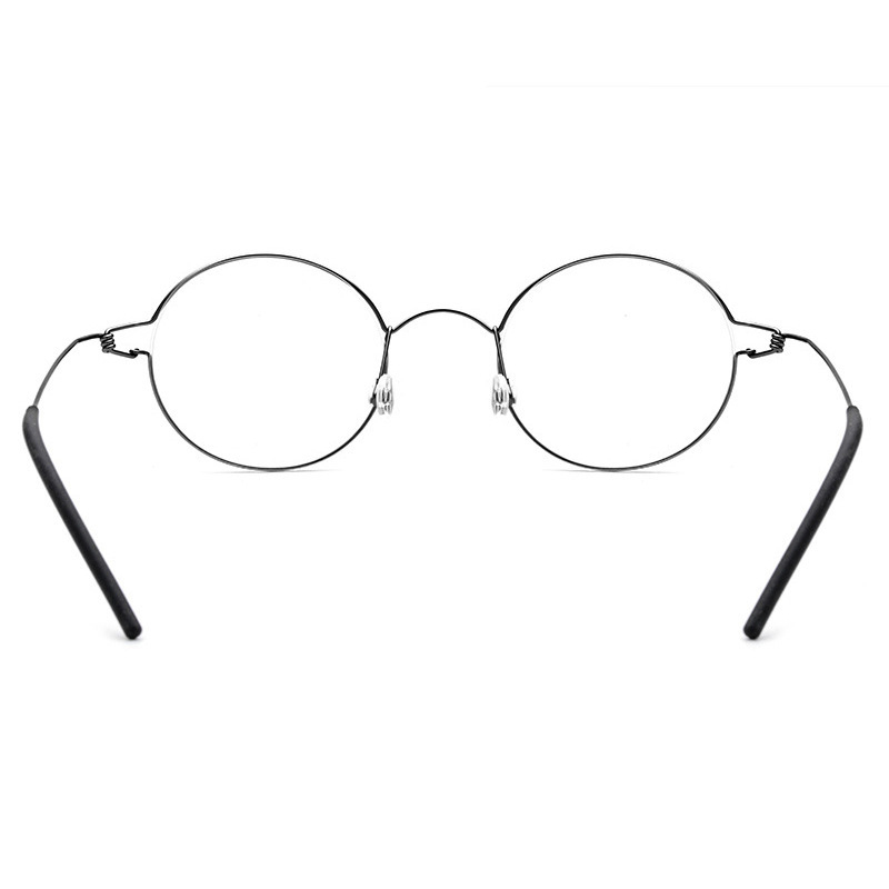 Danemark marque Reproduction β titane alliage cadre sans vis conception femmes hommes lunettes rondes ovale millionnaire lunettes de coréen