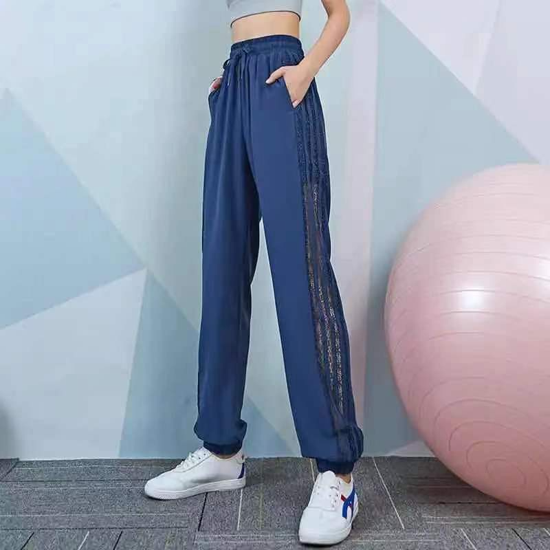 Pantalon de survêtement de jogging pour femme, pantalon de fitness, pantalon de sport, harem baggy adt, jogging, taille élastique, fjfor, coton, nylon