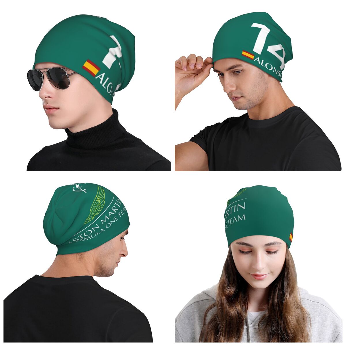 Casquettes de pilote de course Aston Martins, chapeaux en tricot Hip Hop pour femmes et hommes, bonnets chauds d'hiver