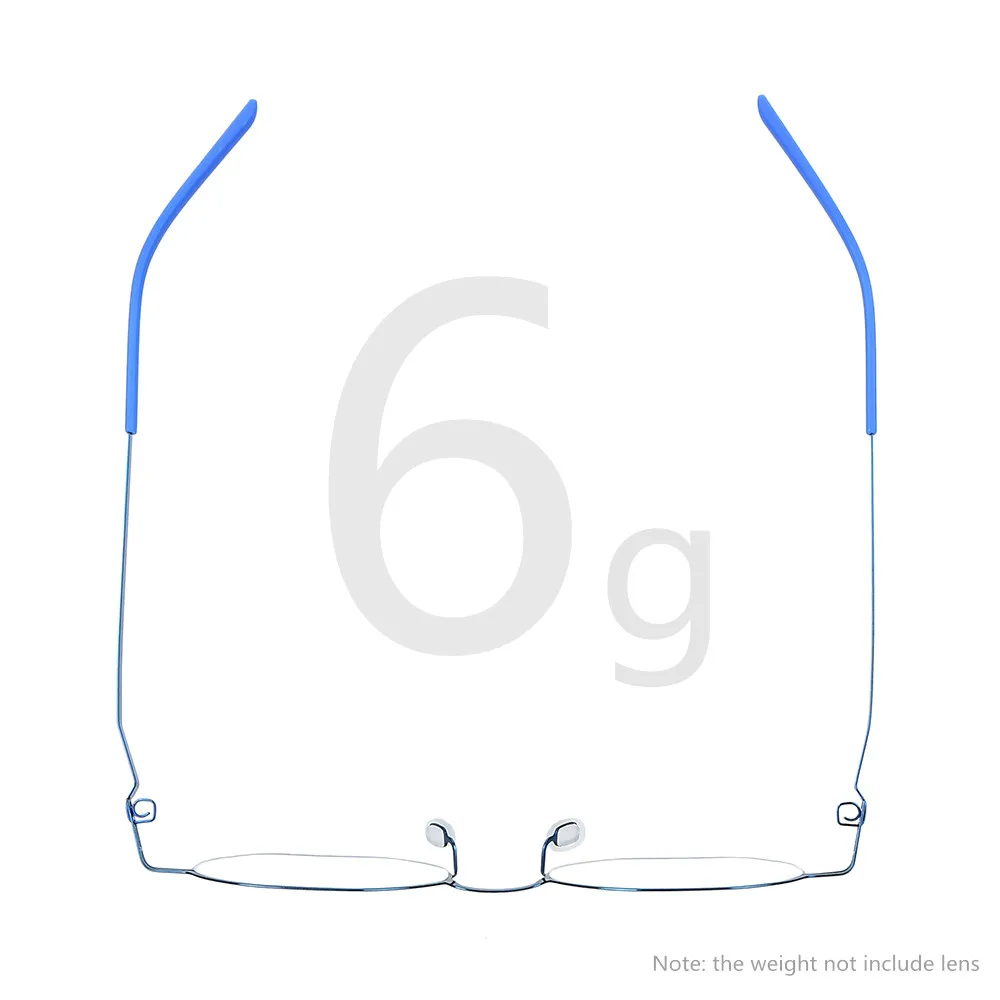 Monture de lunettes ovale et ronde sans vis, faite à la main, pour hommes et femmes, ultra-légère 6g, colorée, design de marque