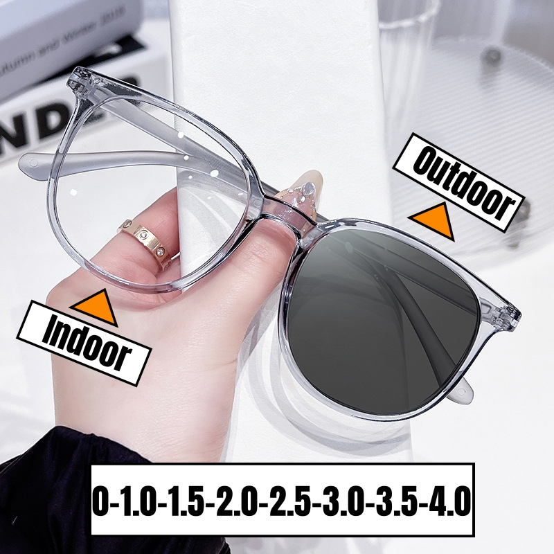 Mn Document Proxy-Lunettes de soleil photochromiques pour hommes et femmes, lunettes de myopie finies, lunettes d'ordinateur à la mode