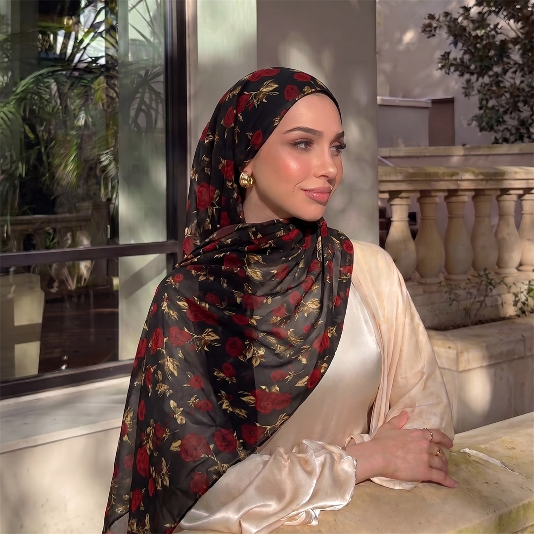 Nouveau hijab musulman en jersey imprimé, châles, foulards, voiles, turbans pour femmes musulmanes, écharpes islamiques arabes