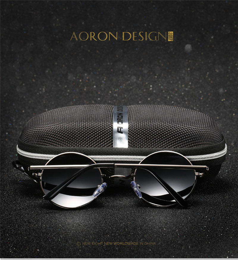 Lunettes de soleil polarisées Vintage pour hommes et femmes, classiques, monture en alliage métallique, pour la conduite, UV400