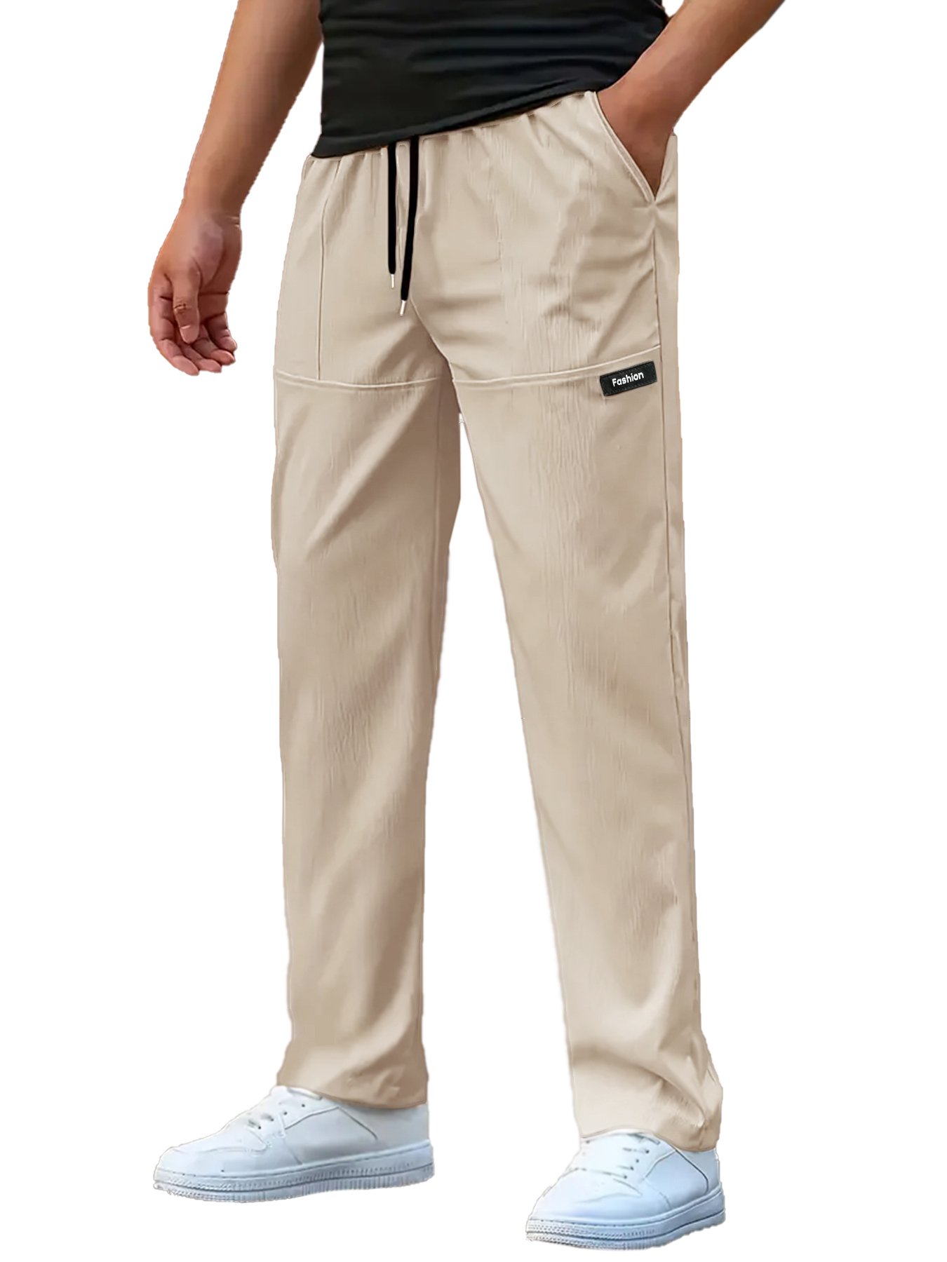 Pantalon léger pour hommes, pantalon de sport ample et décontracté, jambes droites fines, mode masculine, pantalon de jogging en plein air