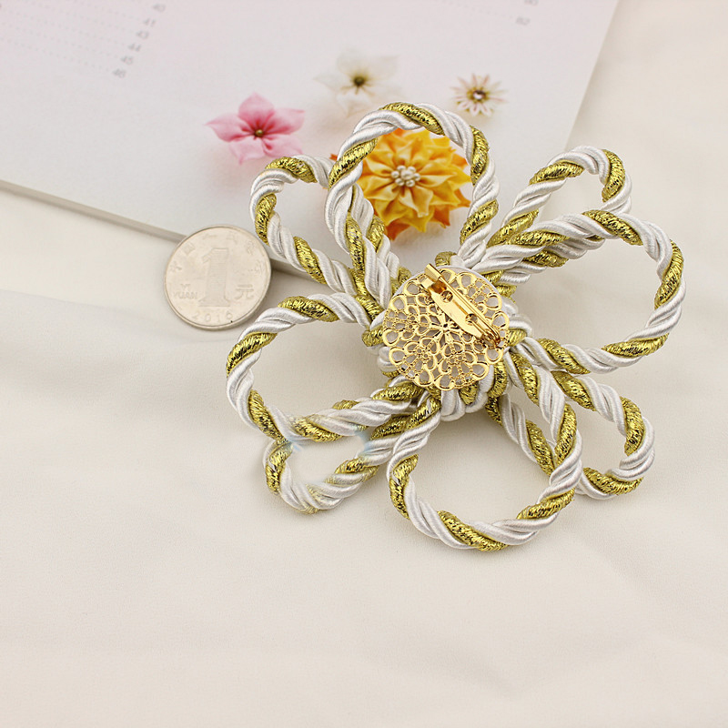 Ceinture de peignoir Kimono japonais, pétales tissés à la main, nœud propieux, décoration de perles, taille Obi, accessoires de ceinture, broche