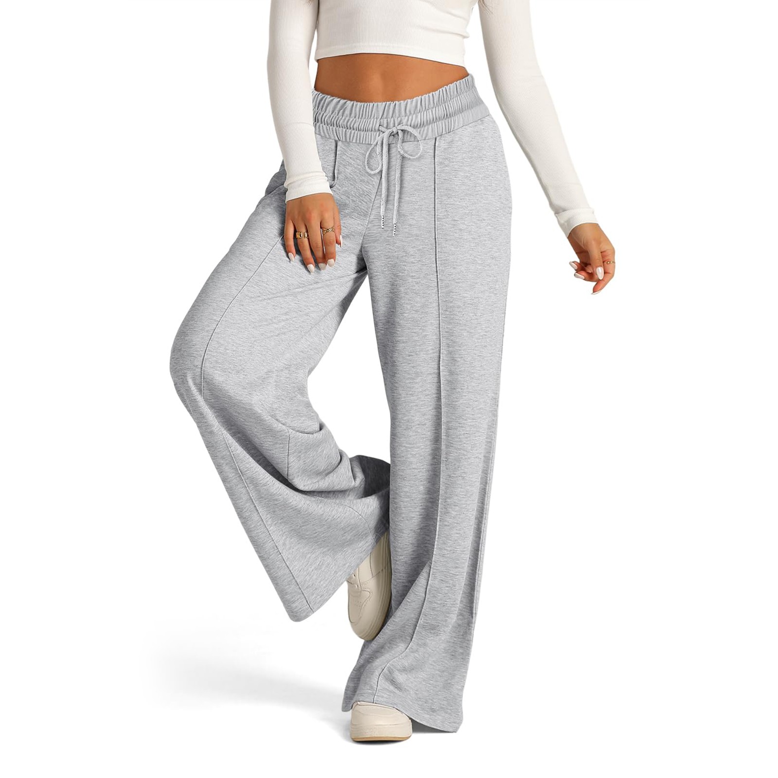 Pantalon à Jambes Larges pour Femme, Survêtement à Doublure Smile, Droit, Astronomique, Tout Mathématique, Uni, Fitness, Jogging, Voyage Basique