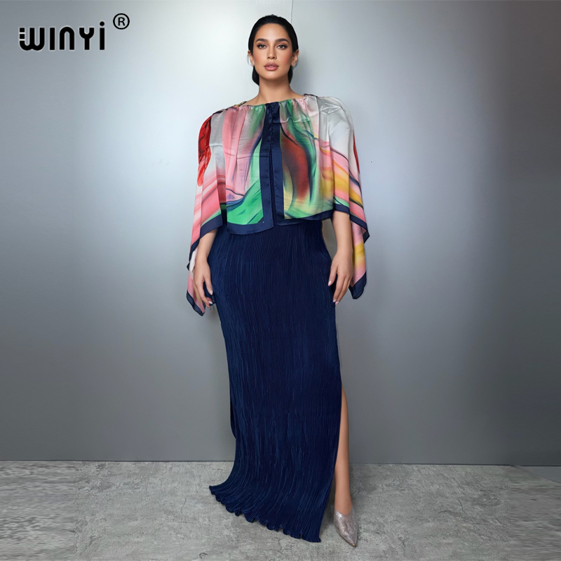 WINYI Robe plissée élastique ajustée, paréo de plage, kaftan tendance, abaya de luxe Dubaï, robes de soirée, abaya pour femme musulmane