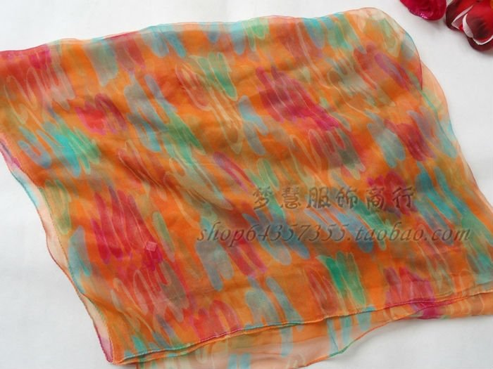 Femmes 100% soie naturelle longue écharpe en soie imprimé mode châle en soie femme grande taille foulard en soie 180*105 cm pour l'hiver, l'automne