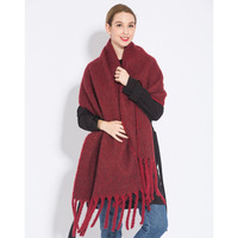 Écharpe à carreaux de couleurs arc-en-ciel pour femmes, Design de mode, marque de luxe, épaisse et chaude, avec pompon, châles en cachemire, 2023