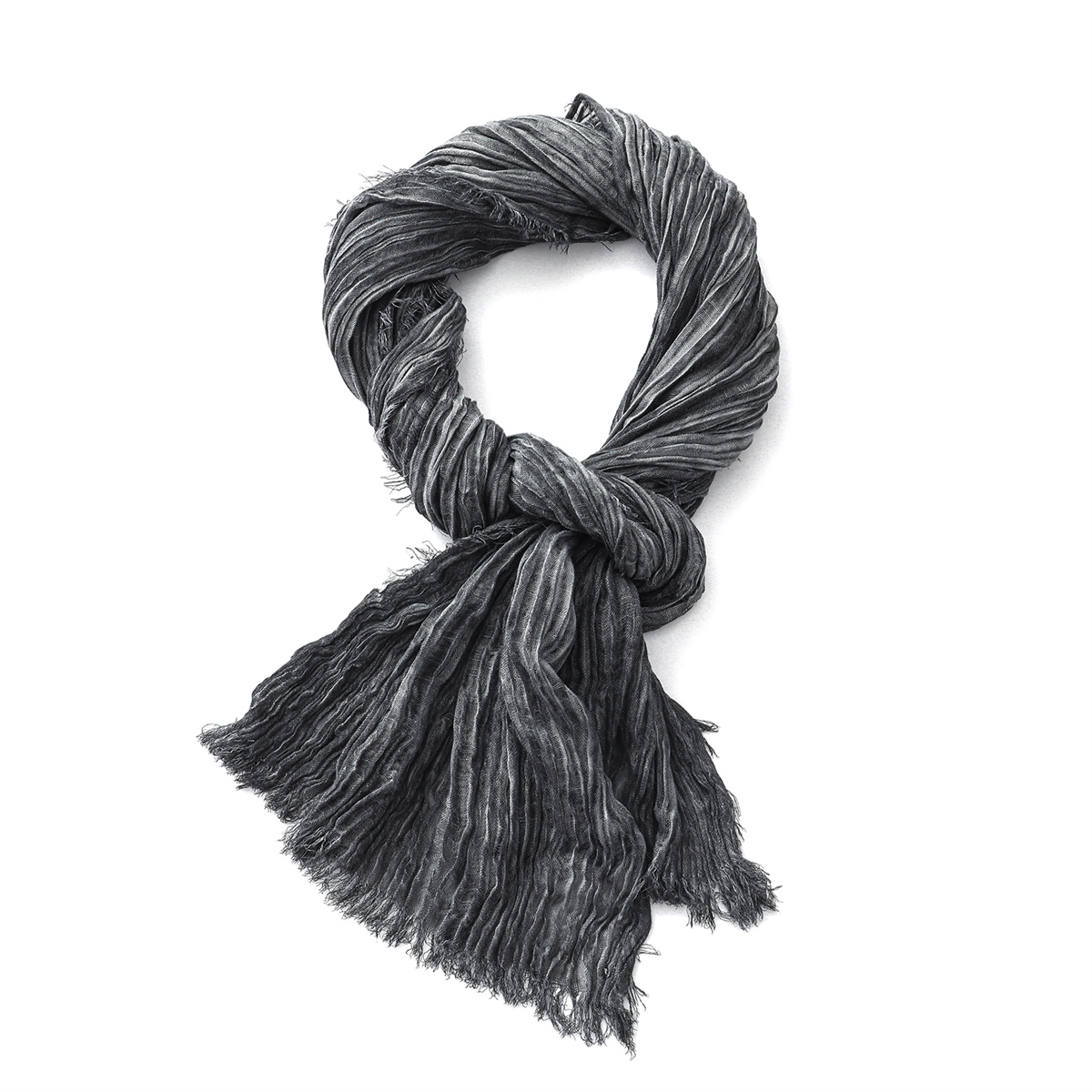 Écharpe en coton et lin froissé pour hommes et femmes, Pashmina doux et chaud, court à pampilles, accessoires masculins, châles Bufandas