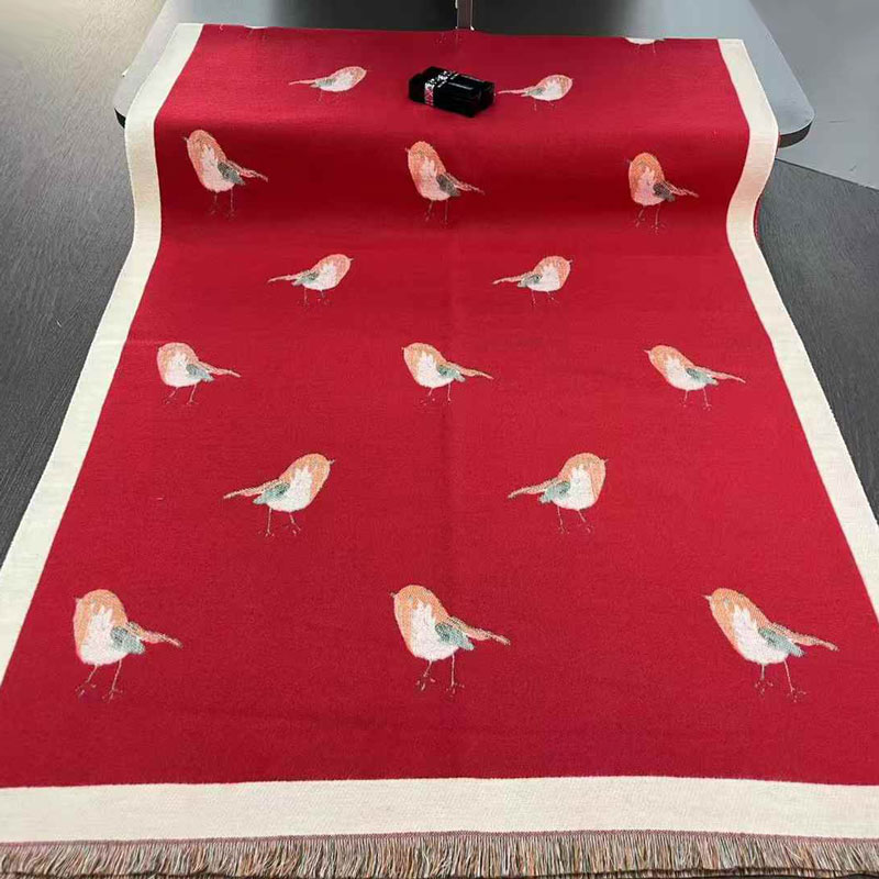 Couverture épaisse en Imitation cachemire pour femmes, écharpe chaude, châle Pashmina, enveloppe d'hiver, nouveau Design imprimé, Poncho, enveloppe féminine, 2025