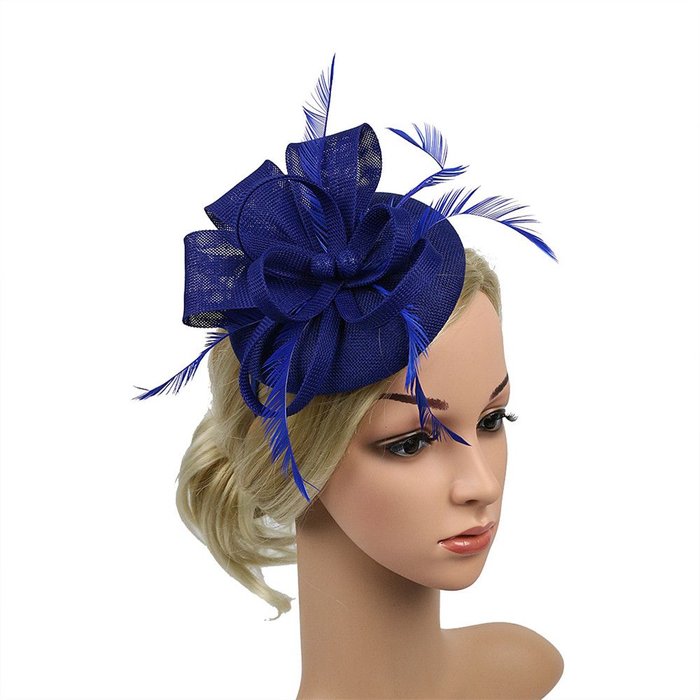 Épingle à cheveux rétro pour femmes, casquette pour la danse, fleur, maille, vêtements de sauna, bandeau de sauna, chapeau haut de forme