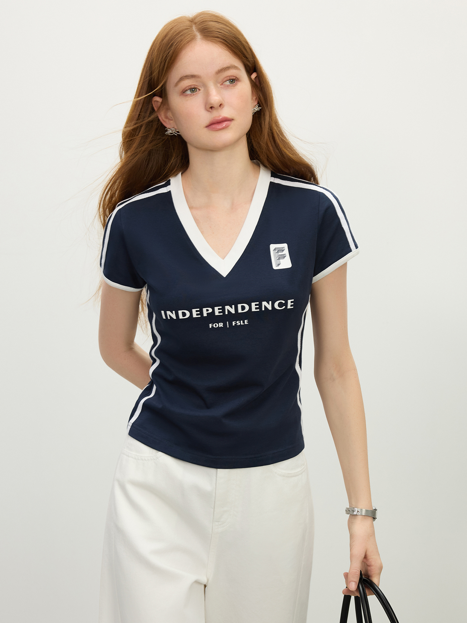 FSLE 2025 été sport recadrée Jersey t-shirt Petite Racerback Gym to Street Y2K esthétique respirant ourlet fendu garniture réfléchissante